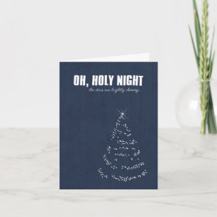 Festividades Oh, Santa Noite Cartão de Saudação de Natal