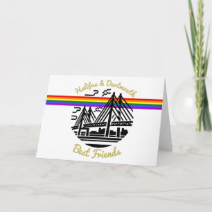 Festividades Orgulho Halifax Dartmouth cartão de saudação para
