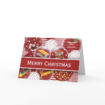 Ornamentos de Cartão de Natal para Professores Per