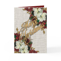 Ouro de cartão de elegância de Natal e vitoriano v