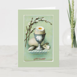 Festividades Ovo de Vintage num Cartão Saudação de Páscoa de Ta