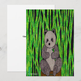 Festividades Panda (único) - Cartão de Boas Festas