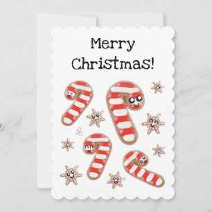 Festividades Pão de Ginger Personalizável - Cartão de Natal Fel