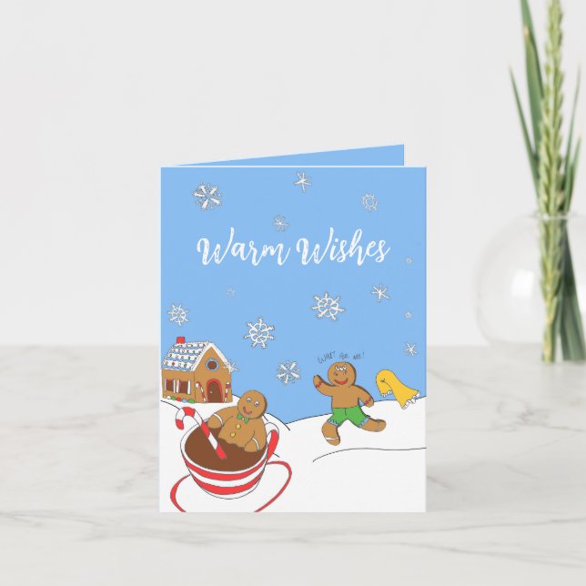 Festividades Pão de Mel de Natal, Cartão de Férias Relax (Frente)