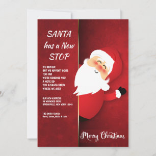 Festividades Papai Noel à Porta Novo Endereço Cartão de Férias