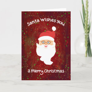 Festividades Papai noel de cartão de Natal