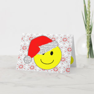 Festividades 'papais noeis CARTÃO DE NATAL DE CARA DE CARA