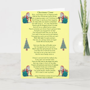 Festividades papais noeis de poema de natal engraçados e cartão
