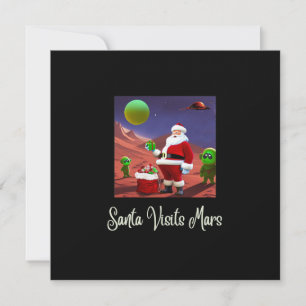 Festividades PAPAIS NOEIS e ALIENS, Cartão de Natal Engraçado
