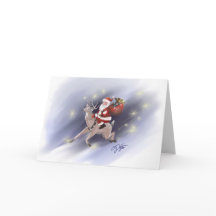 Papais noeis fornecem cartão de saudação