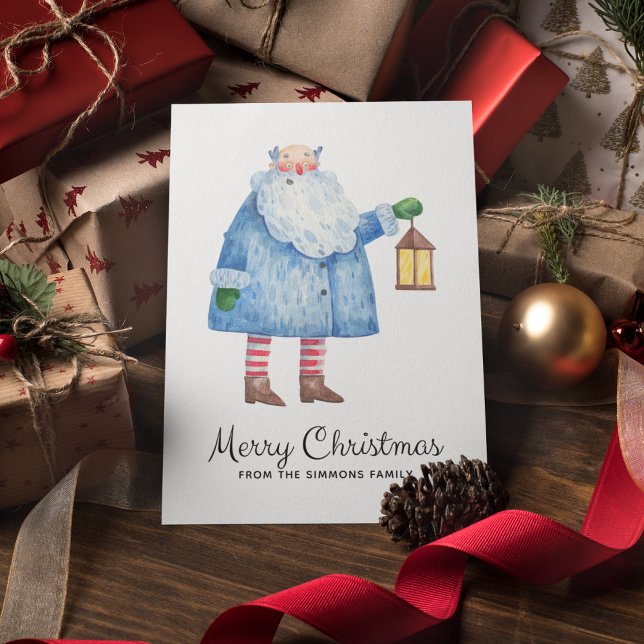 Festividades Papais noeis minimalistas Cartão de Natal Feliz (Criador carregado)