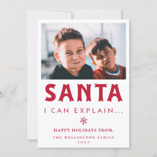 Festividades Papais noeis Que Posso Explicar... Cartão de Fér