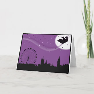 Festividades Papais noeis sobre Londres - Cartão de Natal