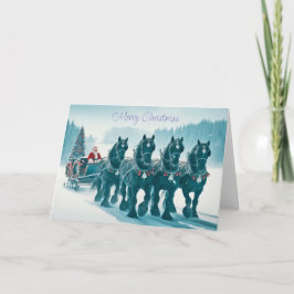 Festividades Papais noeis sobre o cartão de Natal