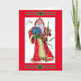 Festividades Papais noeis trazem cartão de Natal de Paz