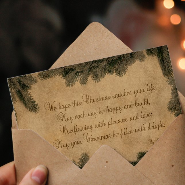 Festividades Papel de natais vintages - Cartão de Saudação (Criador carregado)