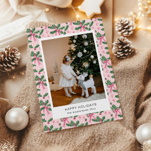 Festividades Papel de Parede Rosa de Musgo Foto de Natal Cartão