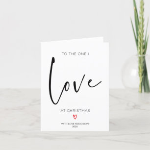 Festividades Para aquele que eu amo, cartão de Natal para o noi