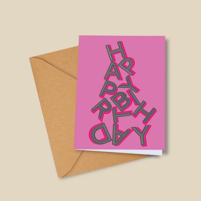 Festividades Parabéns estéticos Personalizar Cartão de Saudação (Criador carregado)