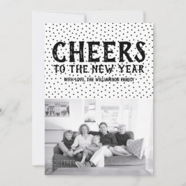 Festividades Parabéns Pontilhados para o Ano Novo Cartão de Fot