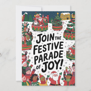 Festividades Parada De Alegria - Cartão De Natal