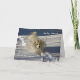 Festividades Passando Pela Neve - Cartão De Natal