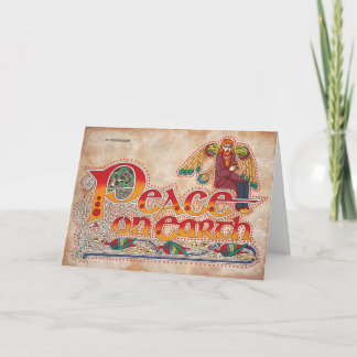 Festividades Paz na Terra Cartão de Crítico Irlandês Celta