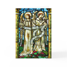 Paz na Terra - Cartão de Natal de Vidro Contido