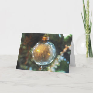 Festividades Pedido de ouro, Cartão de Feriado Dobrado de 7" x 