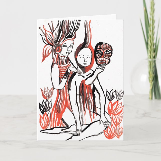 Festividades Penetrar no meu coração e remover o cartão de másc (Frente)