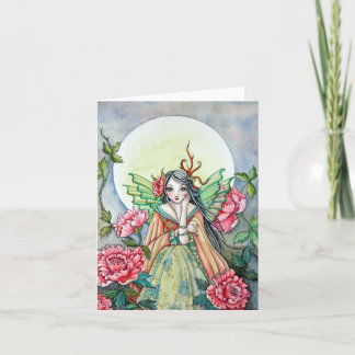 Festividades Peony Dawn Fairy - Cartão de Vazio