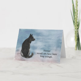 Festividades Perda de Cartão de condolências de German shepherd