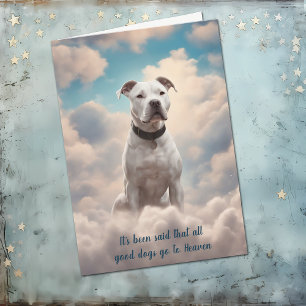 Festividades Perda de Cartão de condolências do Cachorro Branco