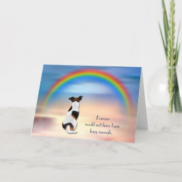 Festividades Perda do Cartão de condolências Jack Russell Terri
