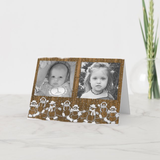 Festividades Personalize este cartão de Natal do Homem Gingerpã (Frente)