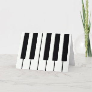 Festividades Piano Keys Cartão de Natal
