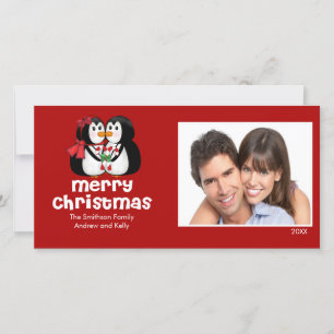 Festividades Pinguins Beijos Bestiços Feliz Cartão com fotos de