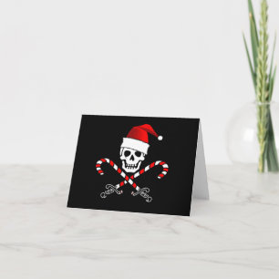 Festividades Pirate Jolly Roger Papai noel cartão de Natal