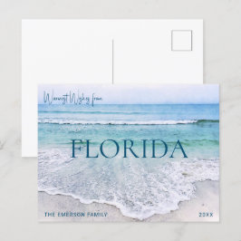 FESTIVIDADES PLACA DE NATAL FLORIDA | CARTÃO POSTAL DE BEACH TE