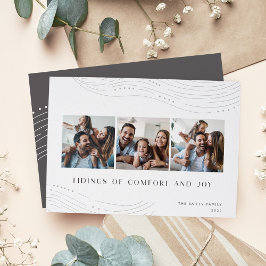 Festividades Pontas de inverno | 3 Cartão de Feriado para Colag