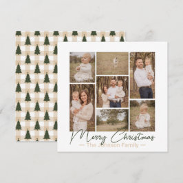 Festividades Prazer Simplístico Cartão de Natal de Foto por Paí