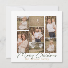 Festividades Prazer Simplístico Cartão de Natal de Foto por Paí