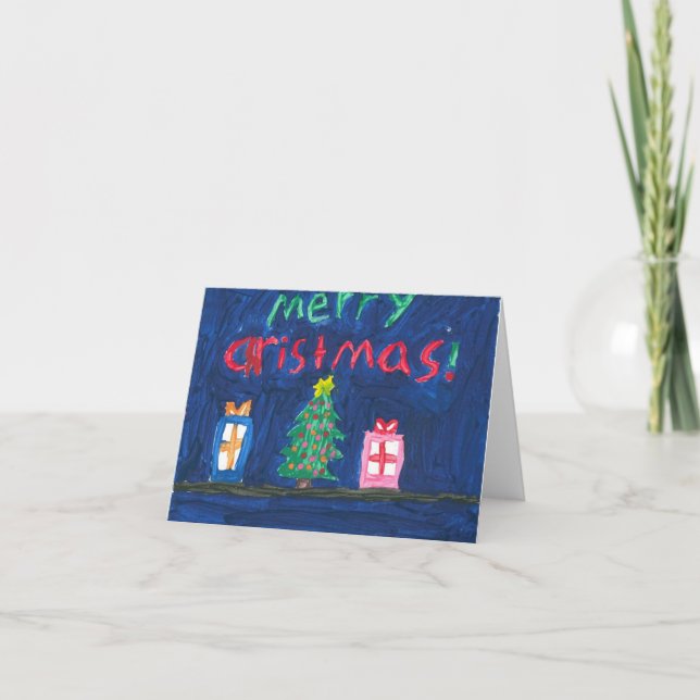 Festividades Presentes sob o Cartão de Natal de Árvore (Frente)