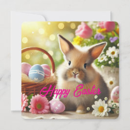 Festividades Primavera de pastel de cartão de feriado de Páscoa