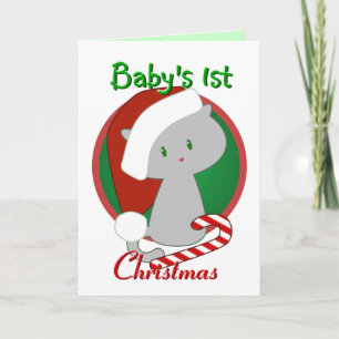 Festividades Primeiro Cartão de Natal do Bebê