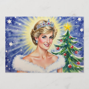 Festividades Princesa Diana da Inglaterra - Cartão de Natal