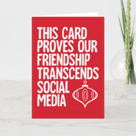 Festividades Prova - cartão de Natal engraçado