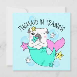 Festividades Pug cartão de férias