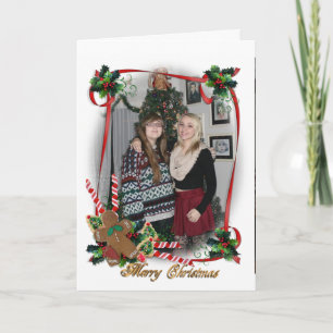 Festividades Quadro da foto do cartão de Natal