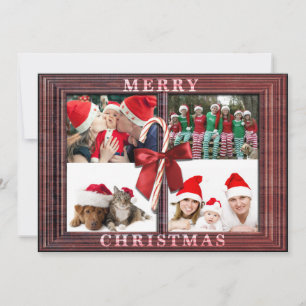 Festividades Quadro de Madeira Faux Rustic Faux Cartão com foto